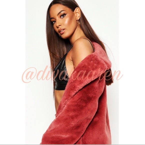 ONLY 2 left!! LUXURIOUS FAUX FUR Coat Size 6 Size 8 Fully Lined - Picture 8 of 11